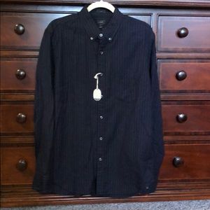 J. Crew pinstriped button down size L slim fit